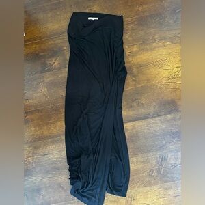 Maje Black Maxi Skirt with Slit